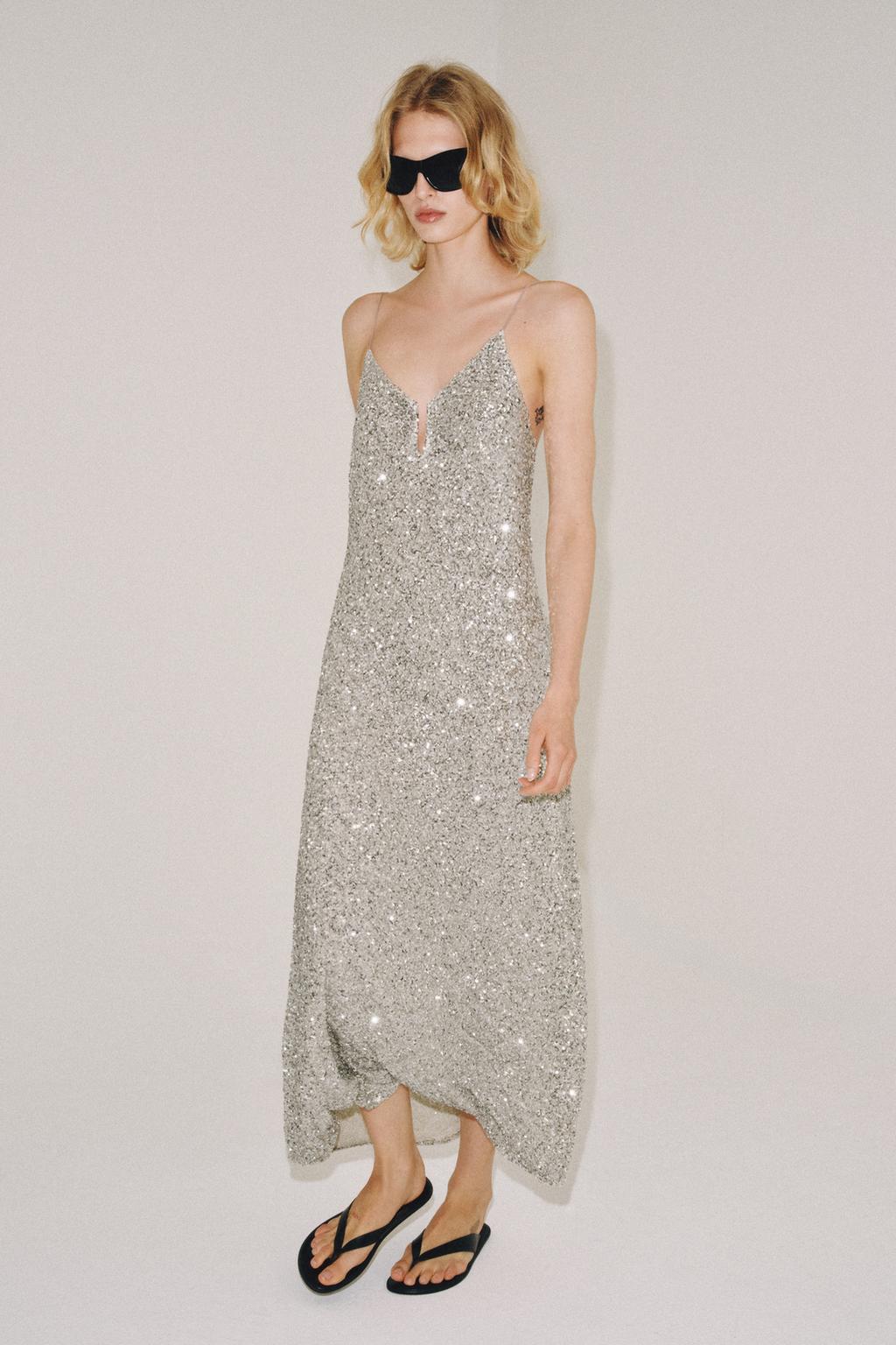 ZW Collection Sequin Midi Dress