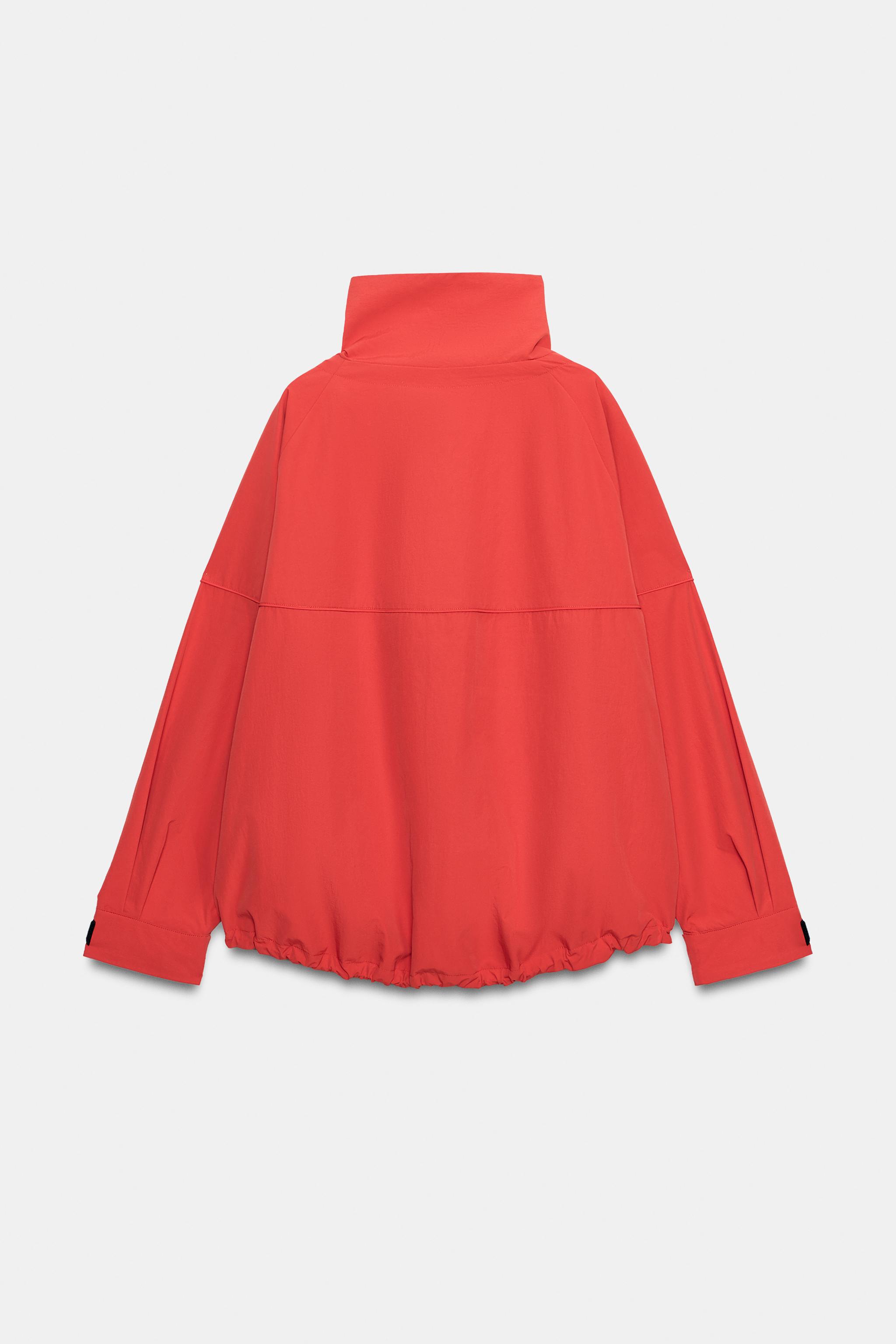 TECHNICAL JACKET WITH STOPPERS - Red / Orange | ZARA United States