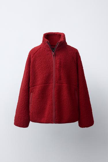 SHEARLING JACKET — Red 3
