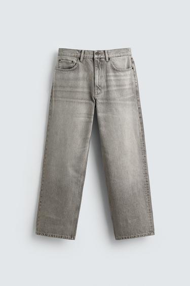 JEANS BAGGY FIT - Gris de Zara