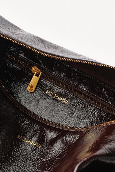 MAXI SAC ENVELOPPE EN CUIR WILLY CHAVARRIA X ZARA - Marron de Zara - Image 2