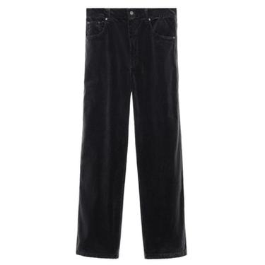 Zara PANTALONE REGULAR FIT KROJA OD SOMOTA – mornarsko tamnoplava