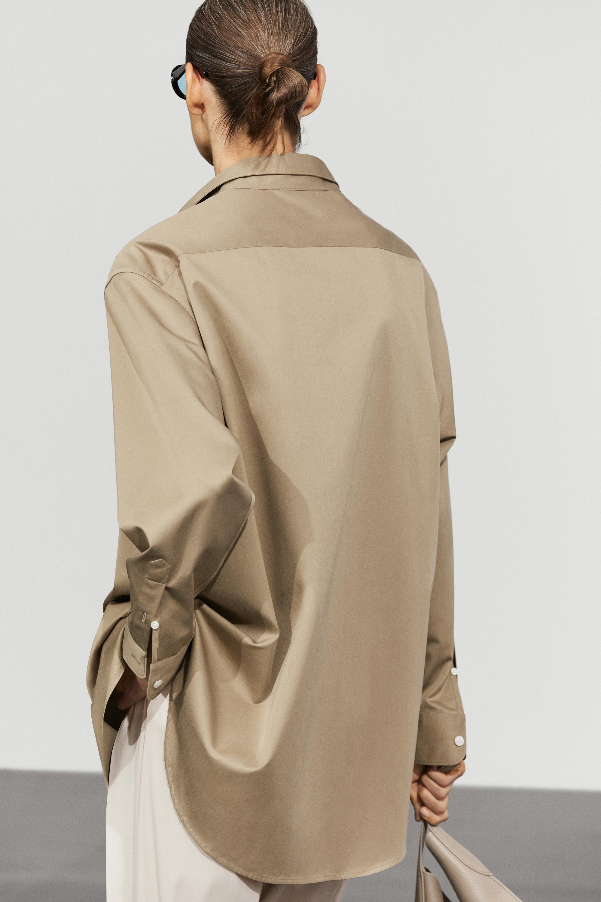 Chemise en popeline 100 % coton