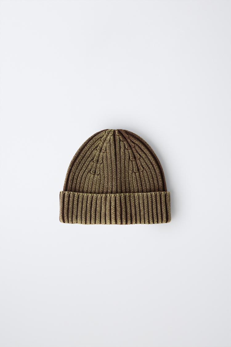 Gorro punto efecto lavado