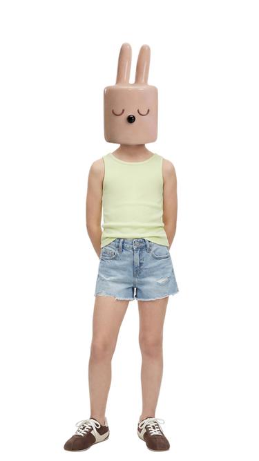 PLAIN MODAL BLEND TOP - Lime by Zara