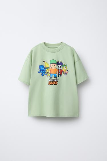 STUMBLE GUYS ™ © SCOPELY ESTANPATUDUN KAMISETA - Berde argia, Zara-rena