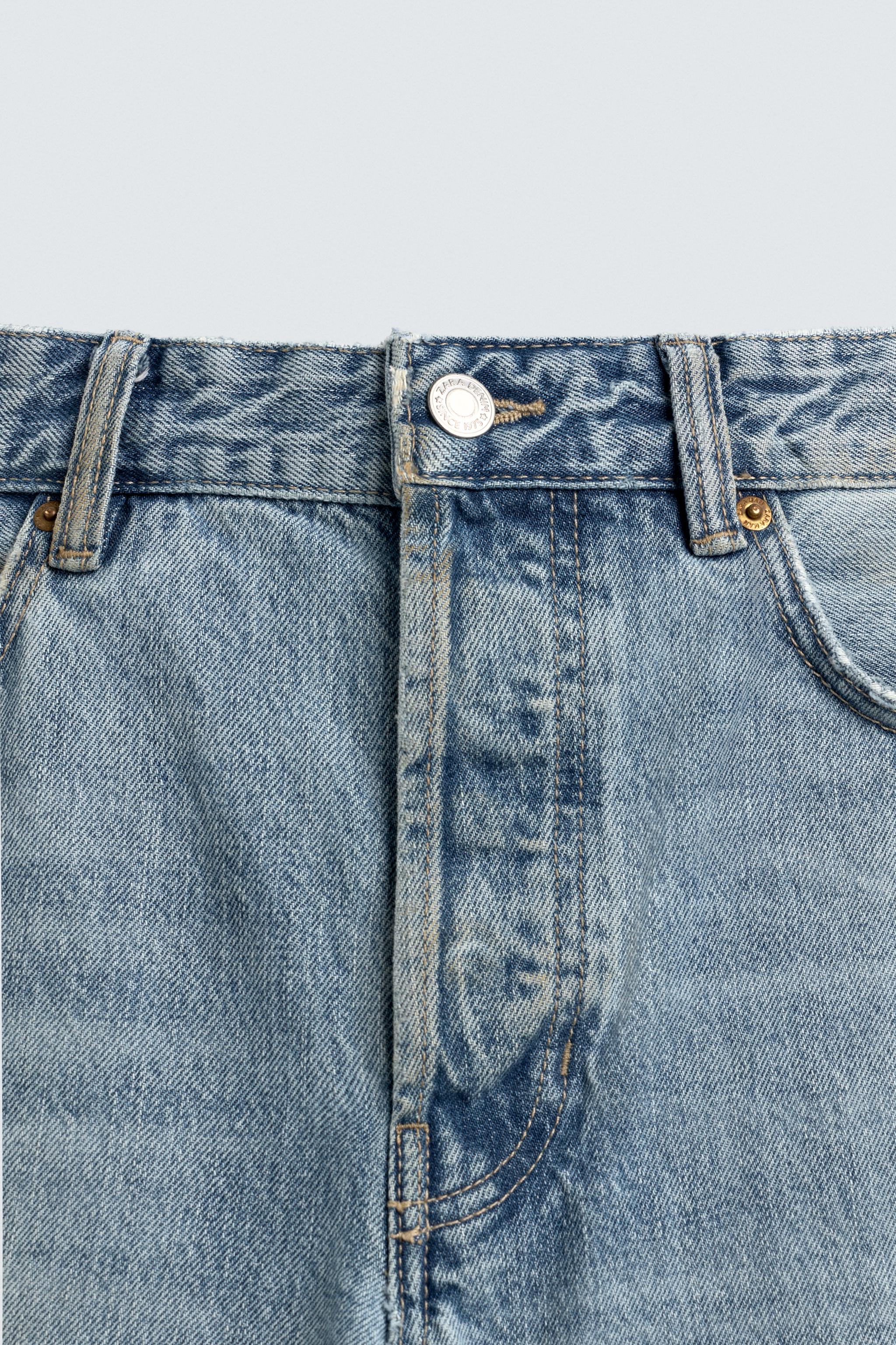 REGULAR FIT VINTAGE RIPPED JEANS