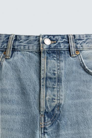 JEAN REGULAR FIT EFFET VINTAGE DÉCHIRÉ - Bleu de Zara - Image 9