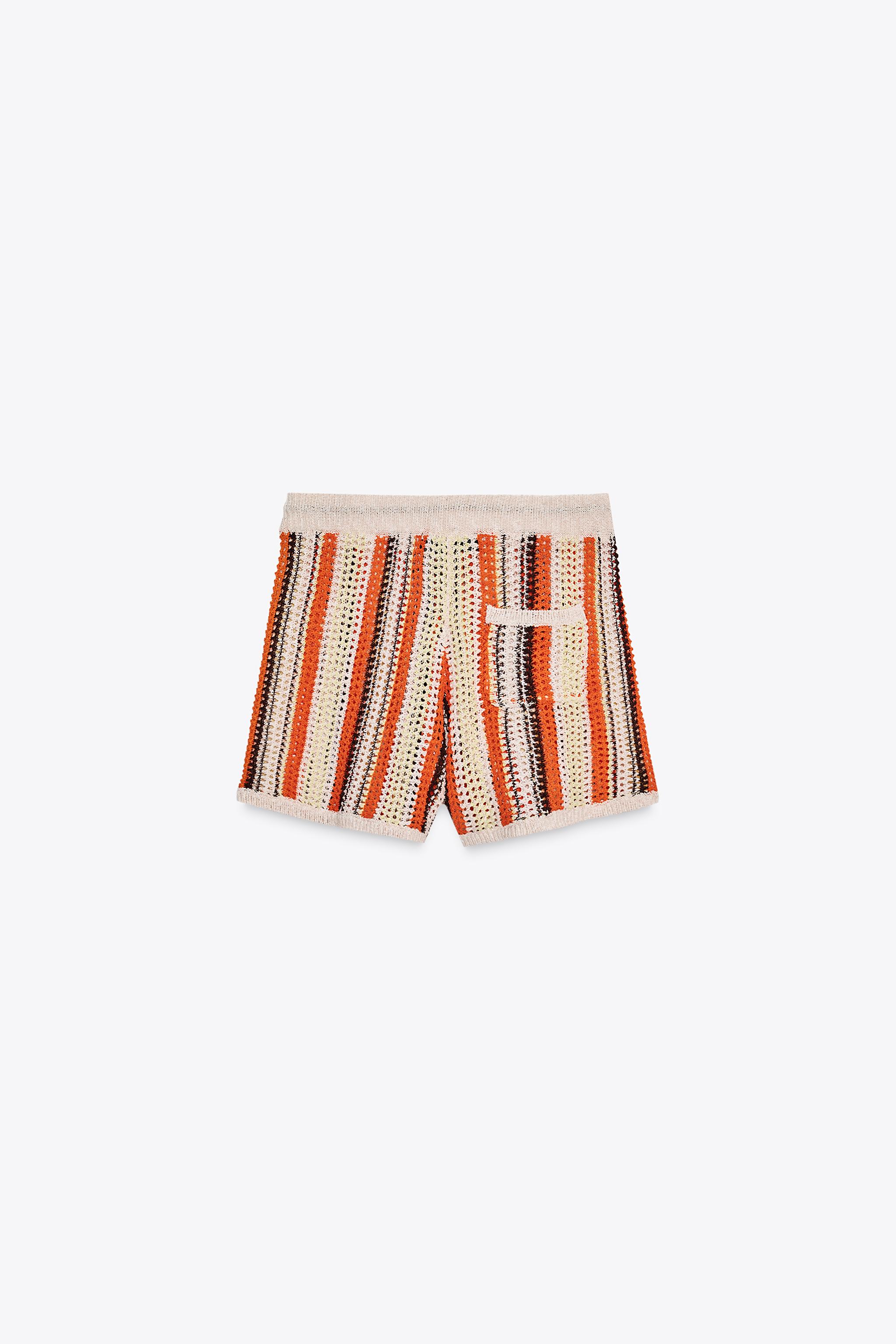 ZARA ニットショートパンツ 3920/261 ニットショートパンツ - ライトイエロー | ZARA Japan / 日本