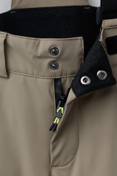 WATERPROOF AND WINDPROOF BRACE TROUSERS RECCO® SYSTEM SKI COLLECTION - Sand by Zara - Image 2