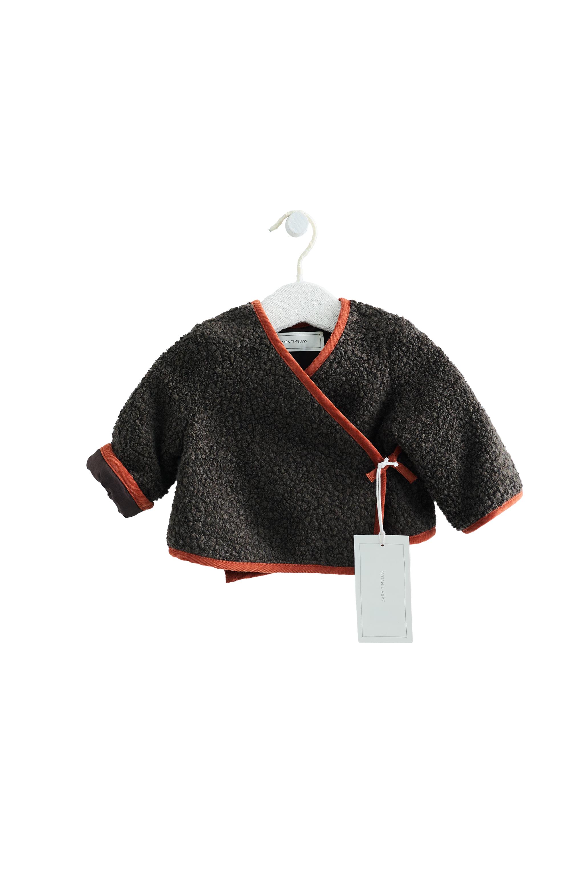 Zara TIMELESS - MANTECO WOOL BLEND SHEARLING-EFFECT COAT