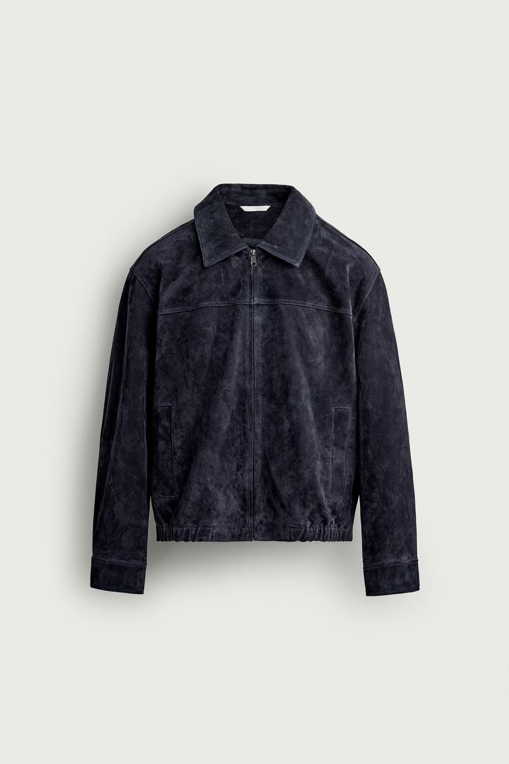 REGULAR FIT SUEDE LEATHER JACKET