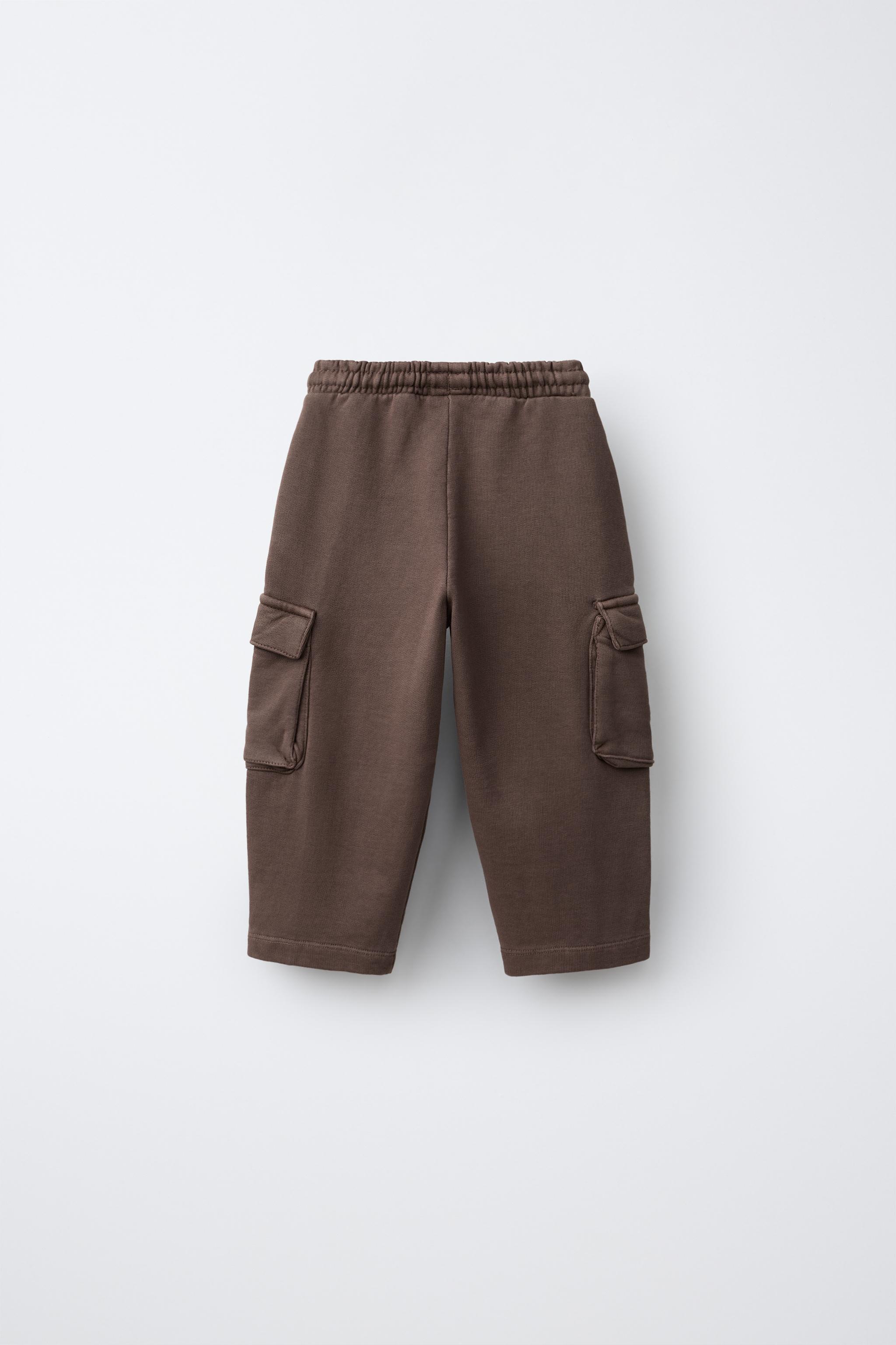 PANTALON CARGO EN MOLLETON