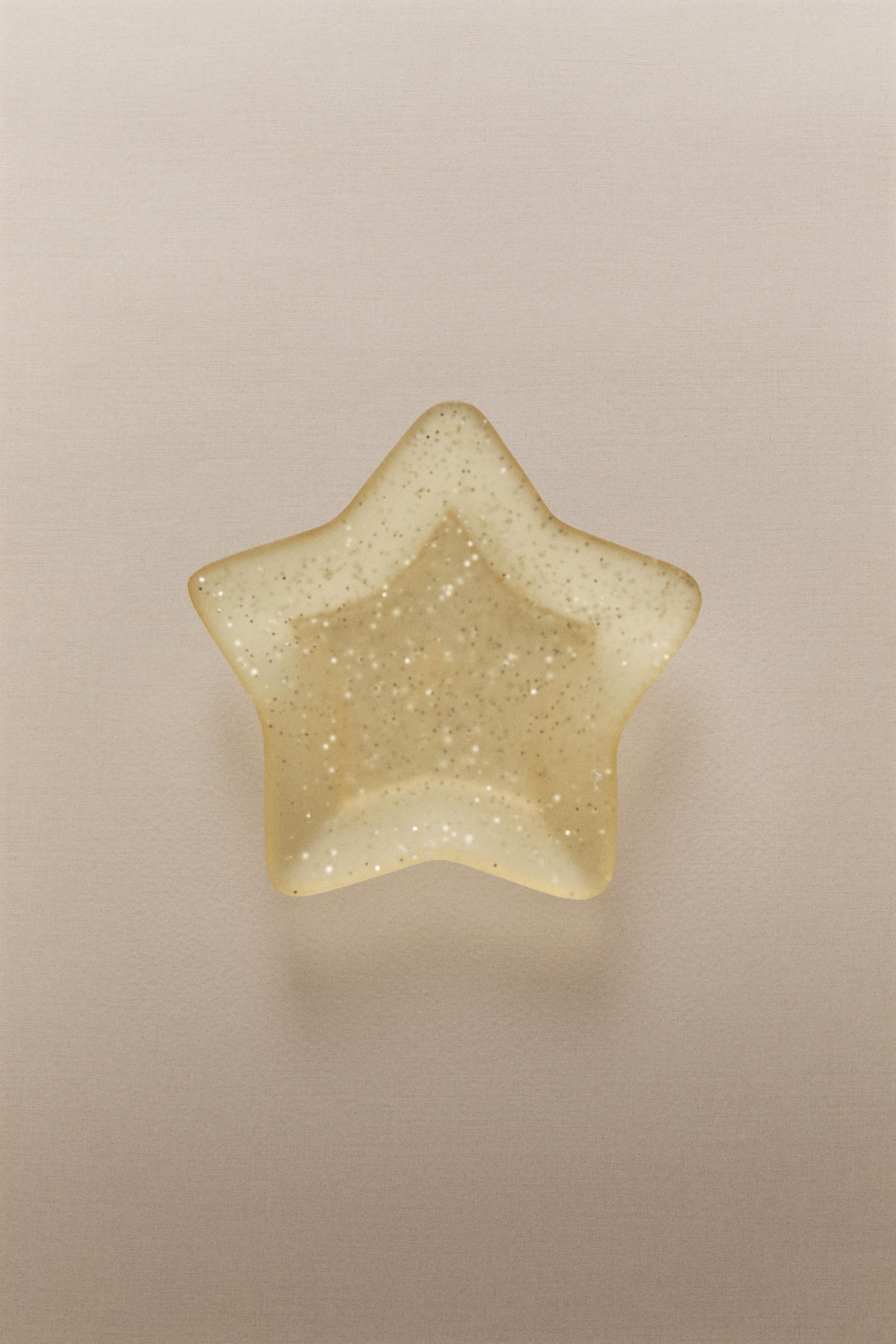 KIDS’ GLITTER STAR SOAP DISH — Yellow