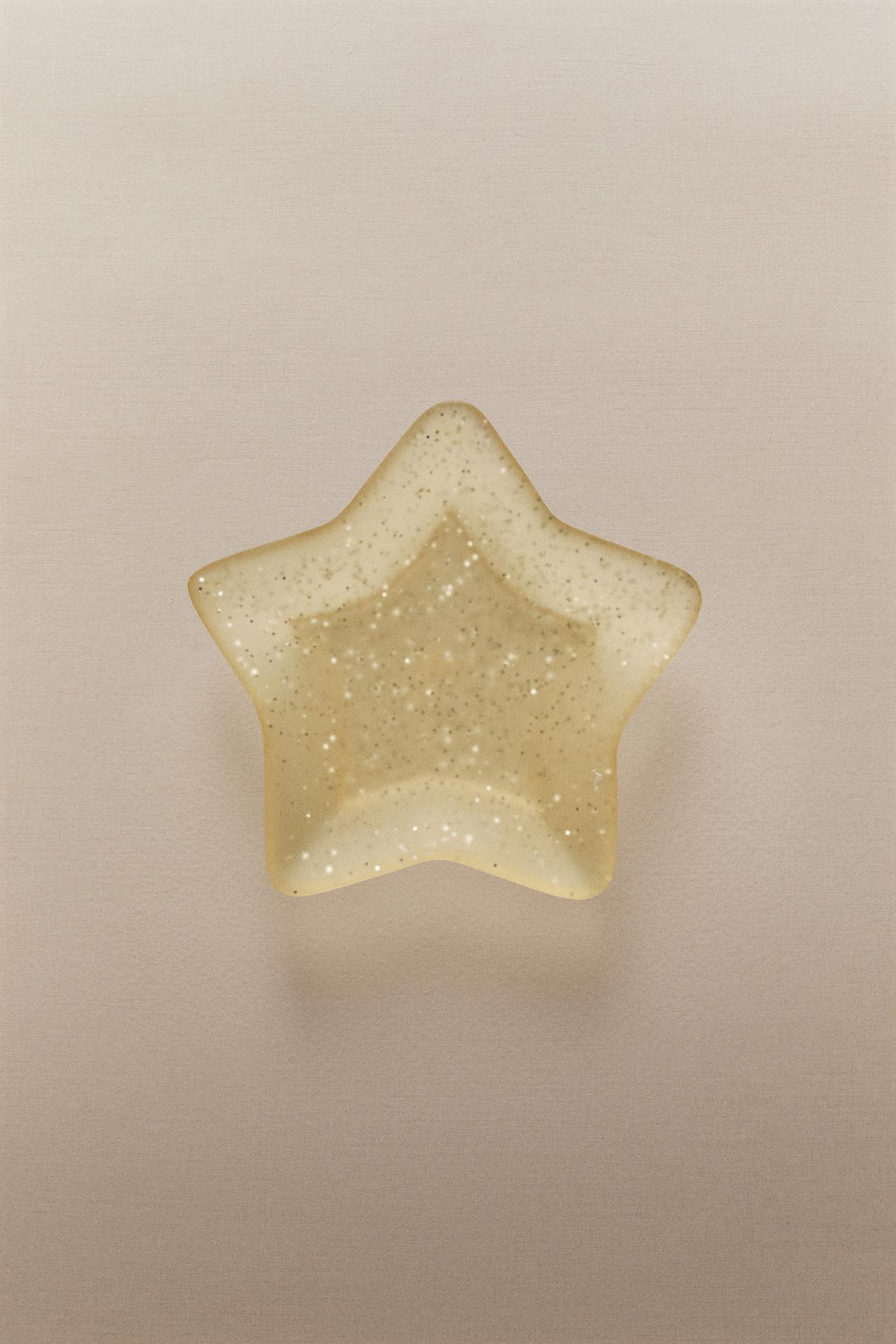 KIDS’ GLITTER STAR SOAP DISH — Yellow