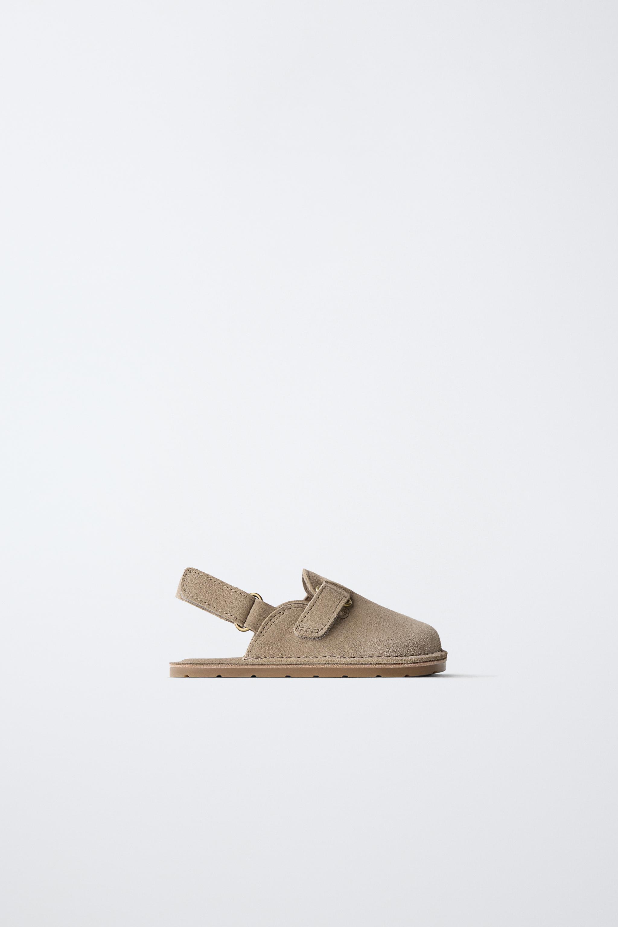 Детские сабо Zara LEATHER BAREFOOT CLOGS