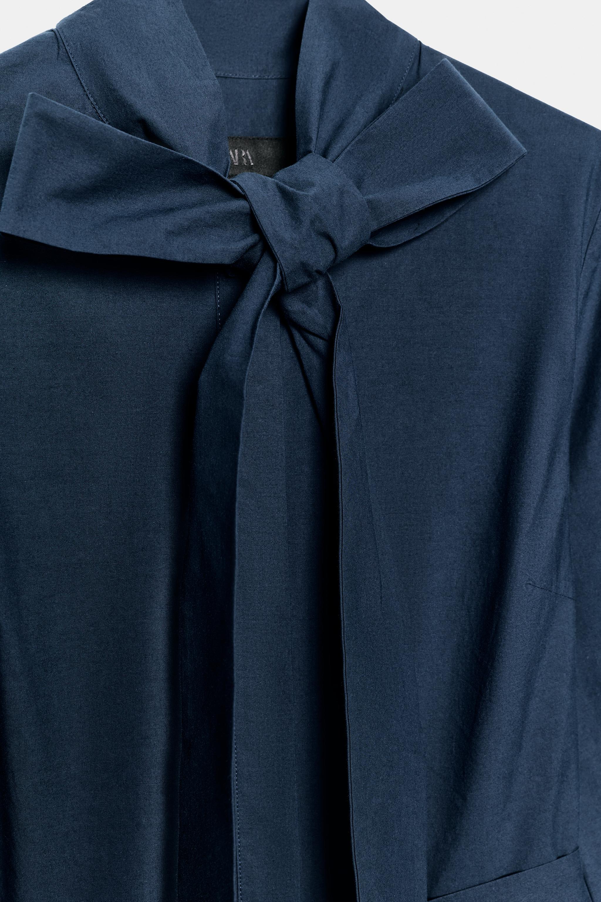 ZW COLLECTION TIED POPLIN DRESS