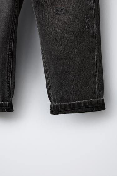 BAGGY-JEANS MIT RISSEN - Grau von Zara