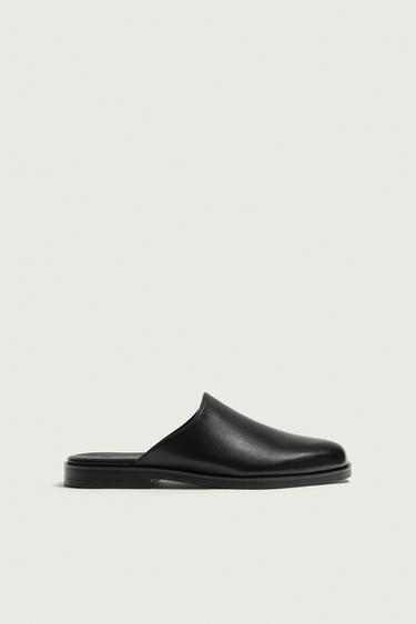 ZUECO PIEL VESTIR - Negro de Zara - Imagen 0