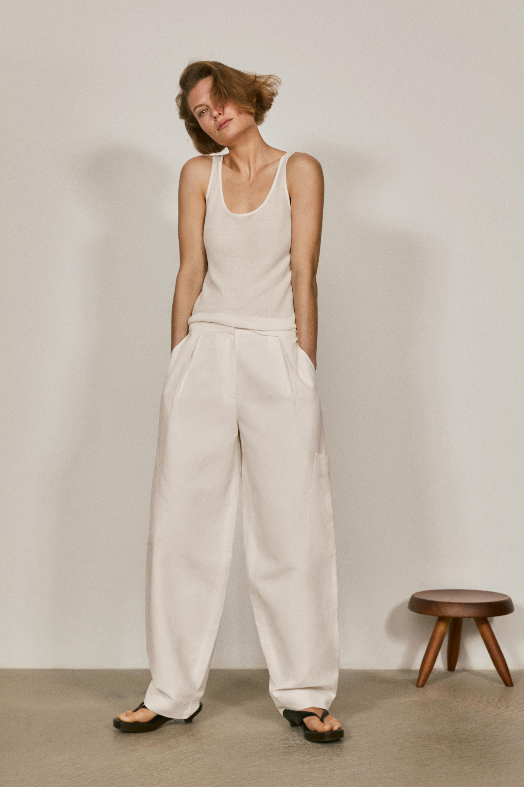 Flowing trousers with darts - LIMITED EDITION