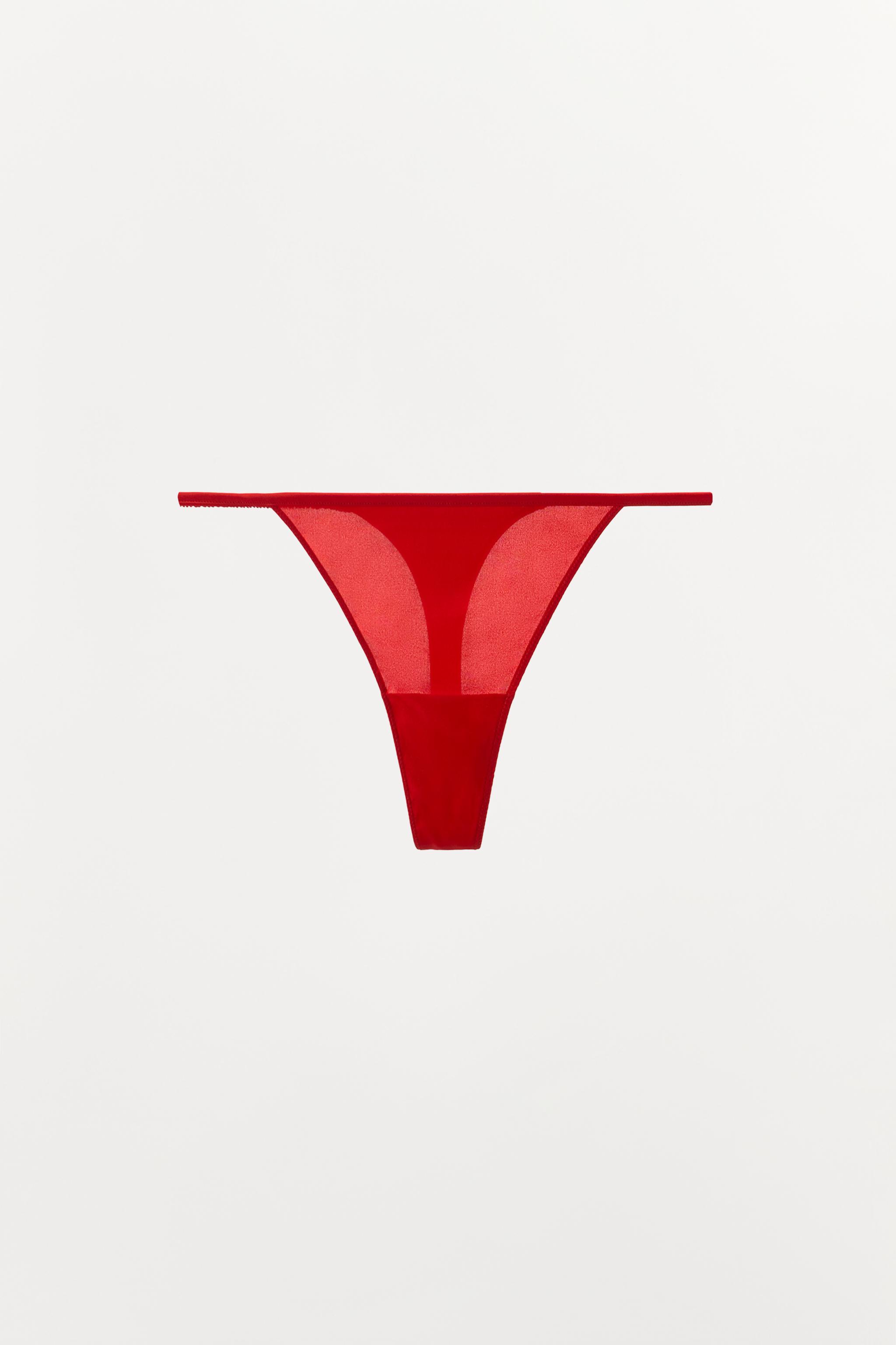 SILK BLEND THONG