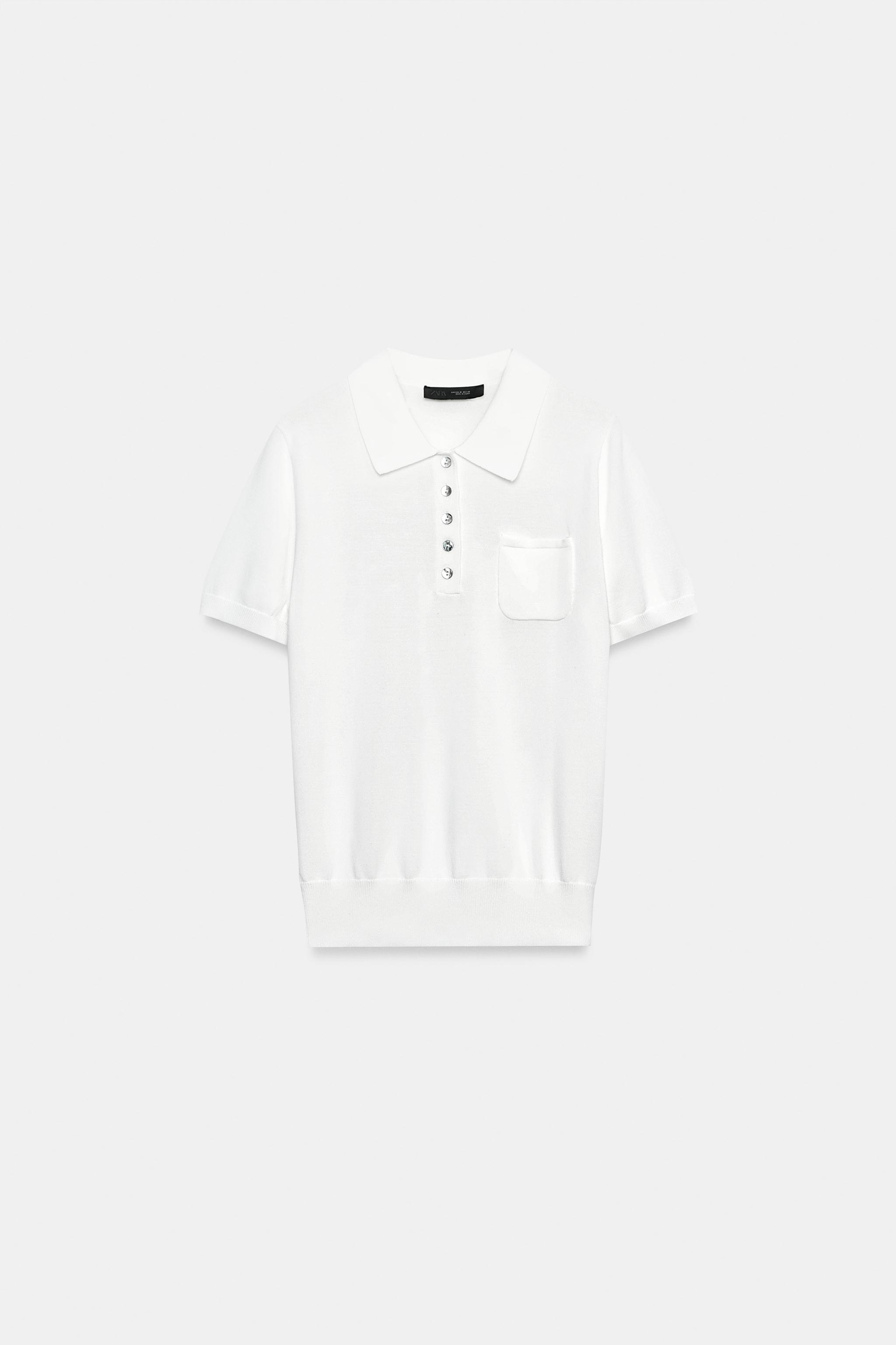 POLO EN MAILLE À MANCHES COURTES