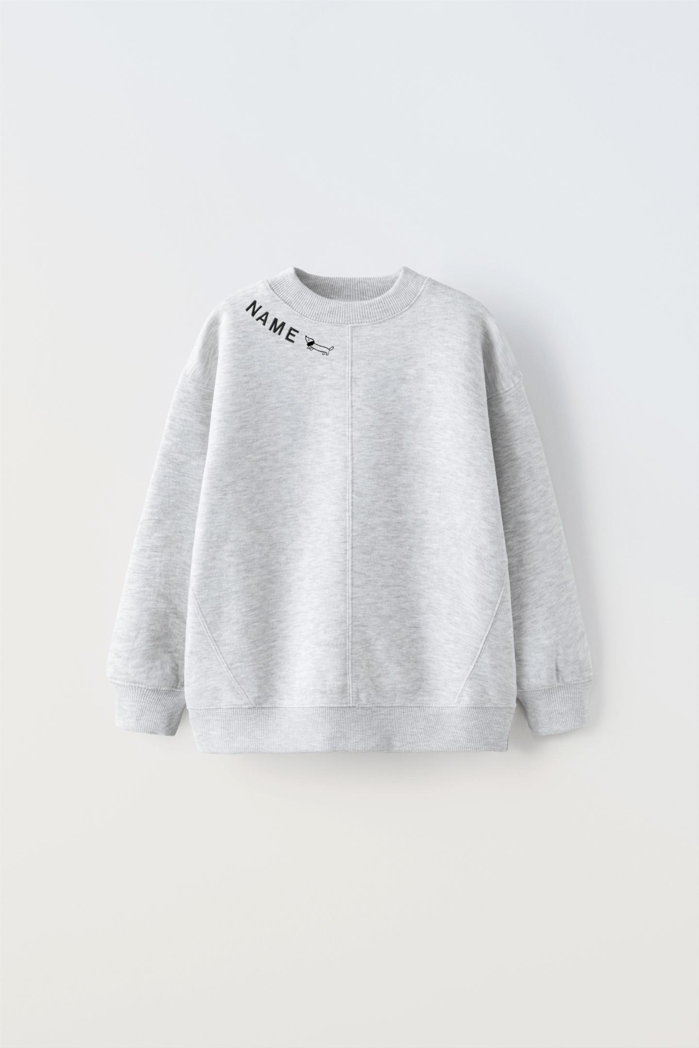 Zara best sale name sweatshirt