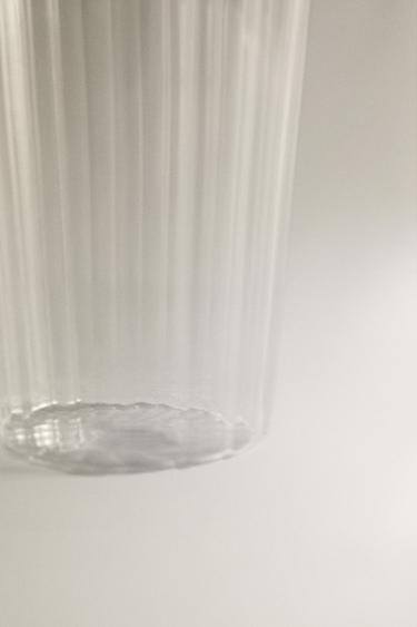 BOROSILICATE TUMBLER WITH LINES - 990 by Zara - Image 3