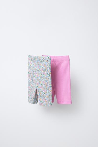 CONFEZIONE DI DUE LEGGINGS A COSTE DA CICLISTA - Gomma da masticare di Zara