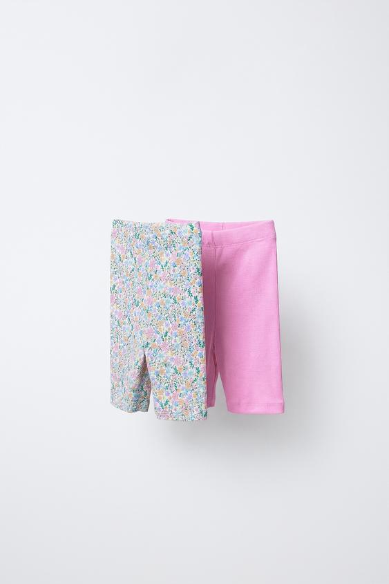 PACK DOS LEGGING RIB CICLISTA - Chicle de Zara - Imagen 0