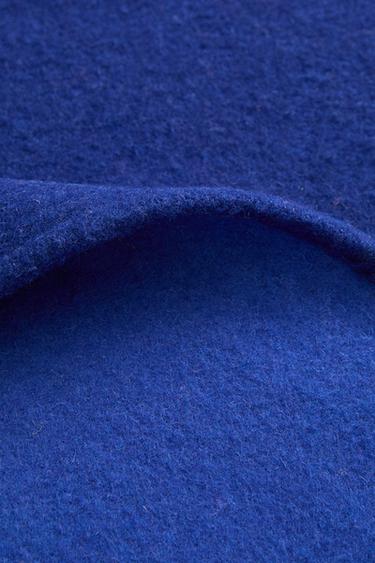 TWO-TONE WOOL BLANKET | 0FR. PARIS - Blue by Zara
