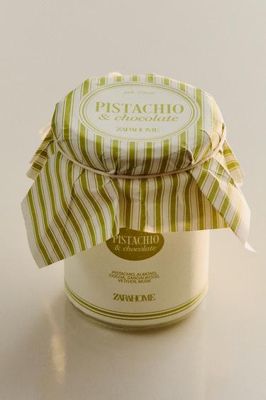 (130 G) BOUGIE PARFUMÉE PISTACHE & CHOCOLAT - Vert pistache de Zara - Image 4