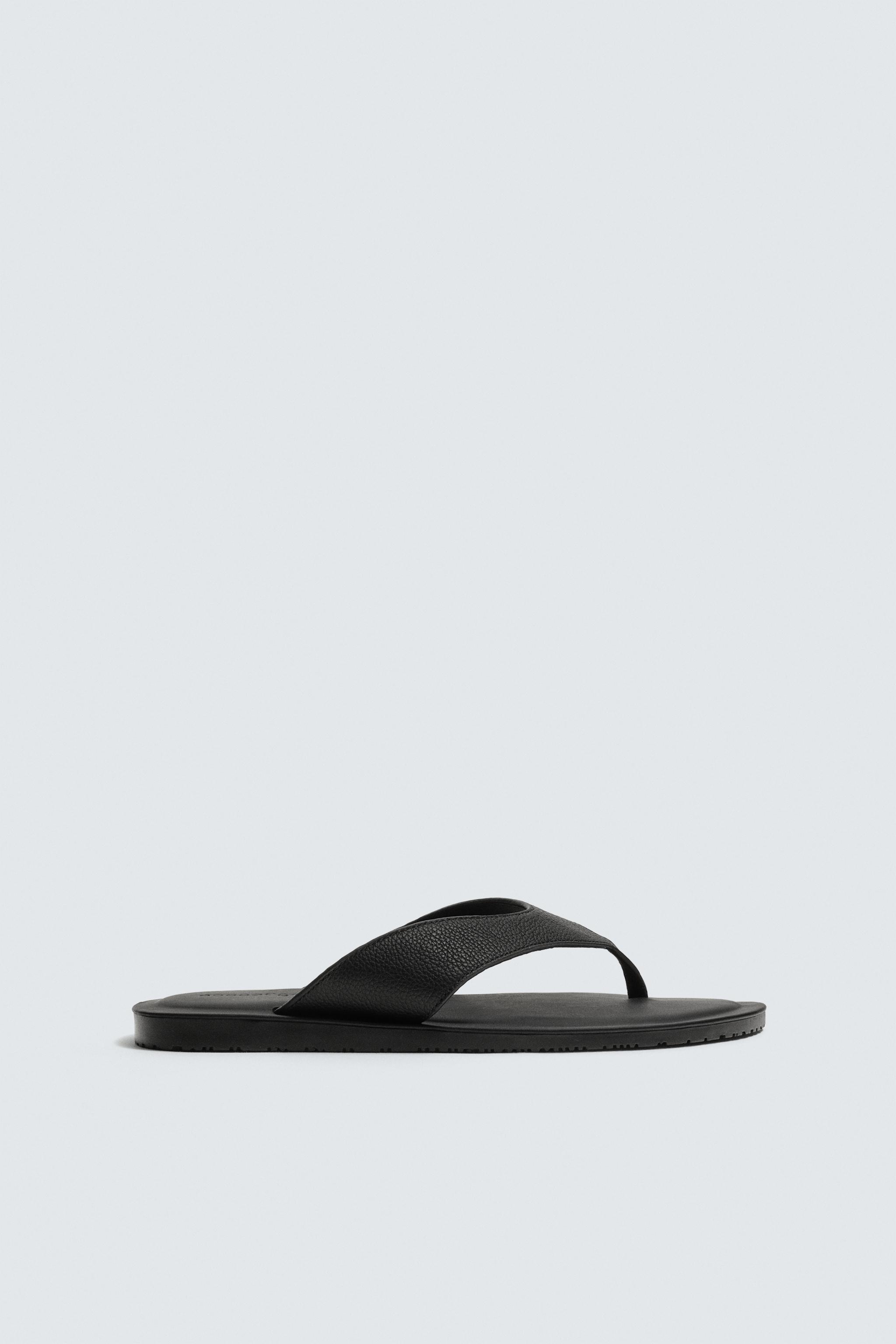 ストラップレザーサンダル - ブラック | ZARA Japan / 日本 ストラップレザーサンダル - ブラック | ZARA Japan / 日本