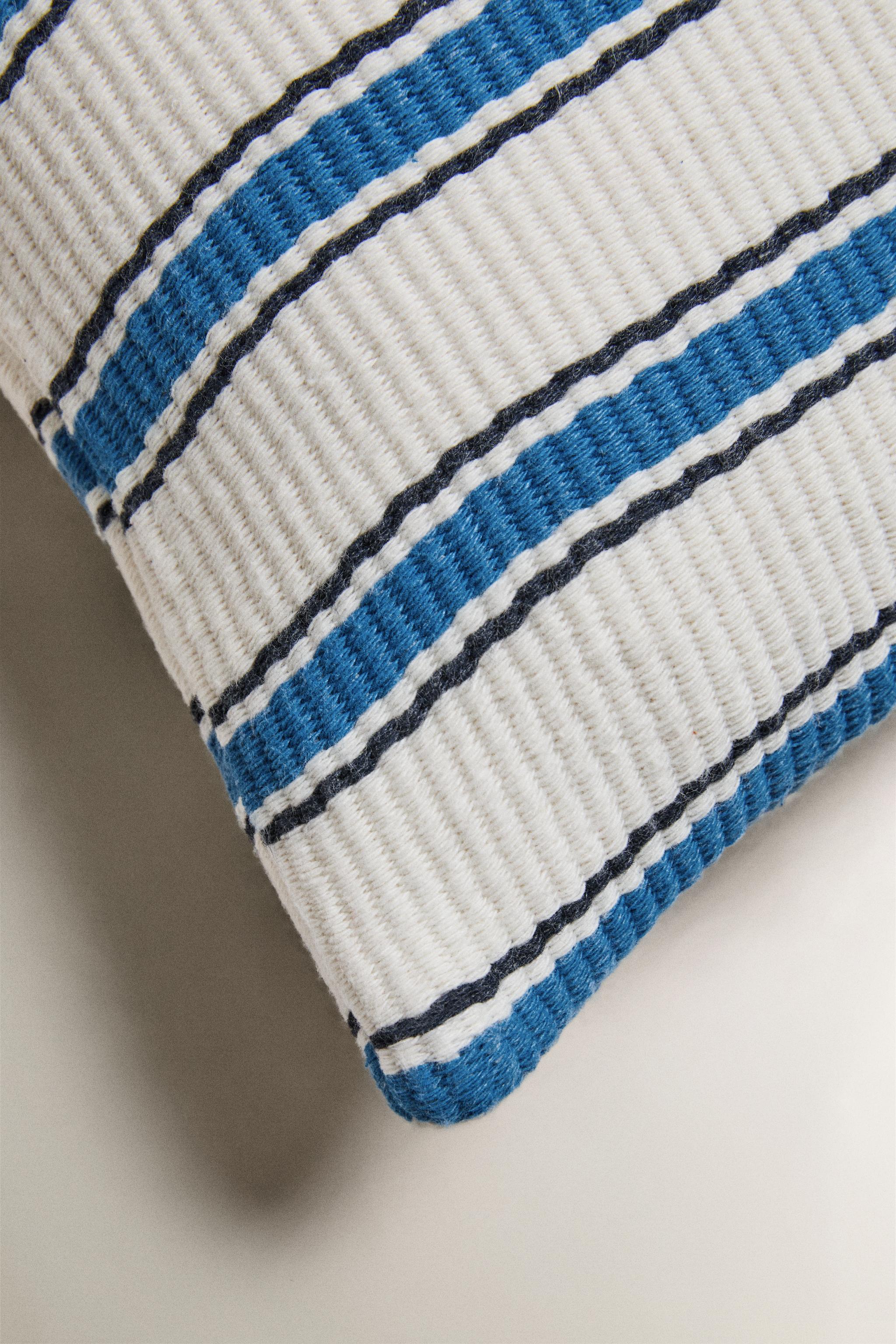 HOUSSE DE COUSSIN RAYURES