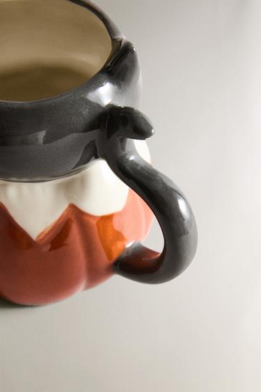 TASSE CÉRAMIQUE ENFANT CHAT HALLOWEEN - Gris de Zara - Image 2