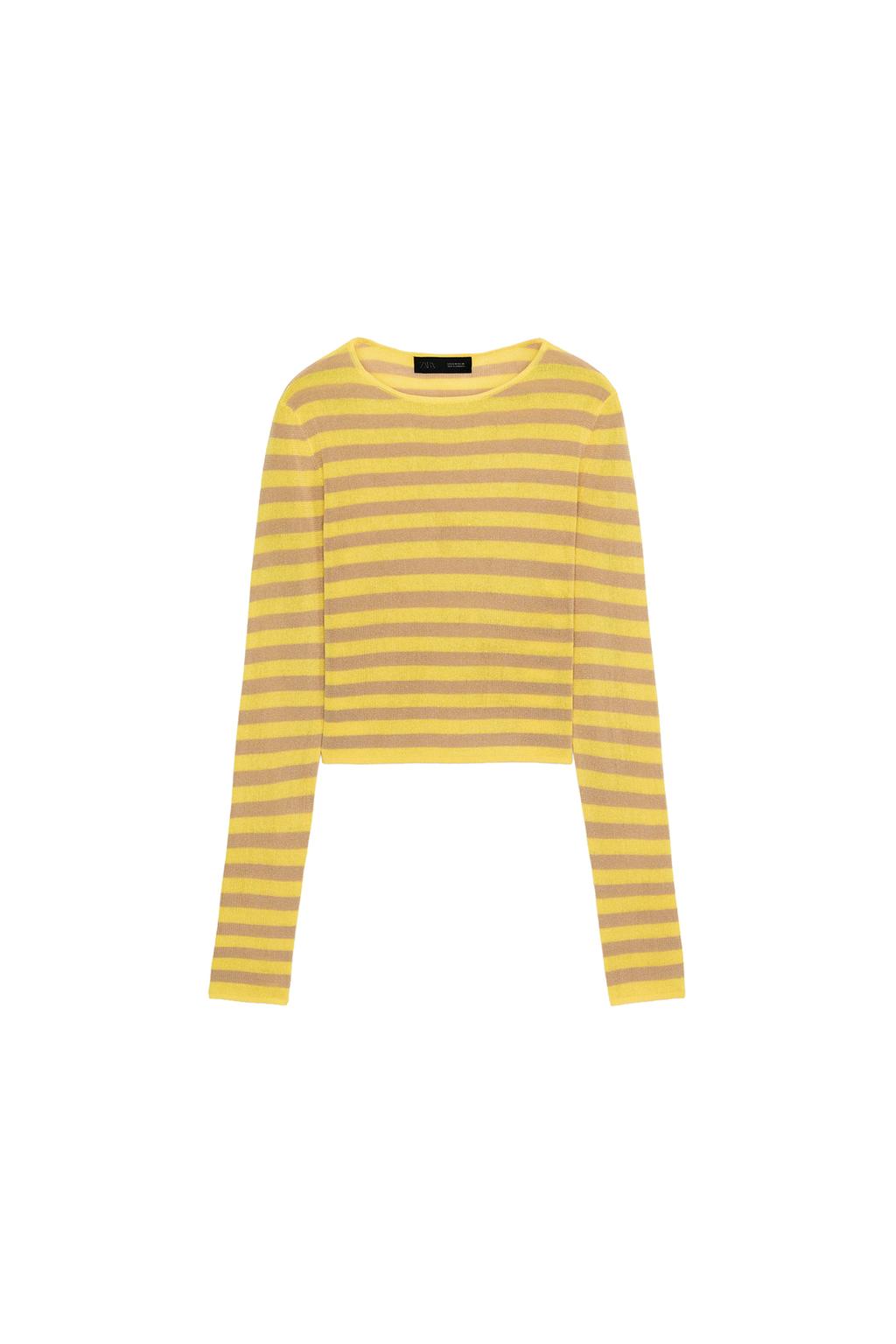 STRIPED CROP TOP - image 3