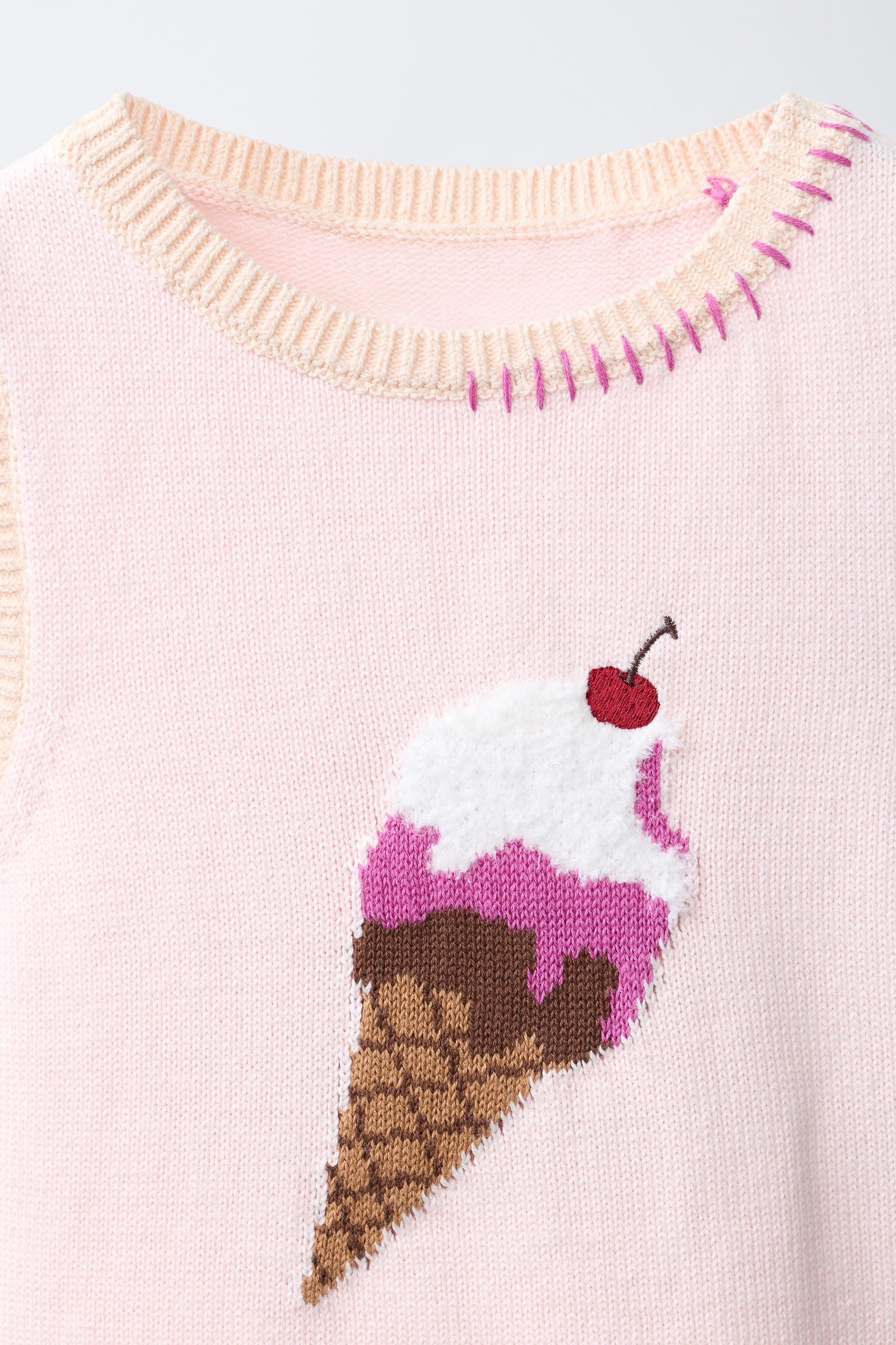 ICE CREAM PRINT KNIT VEST