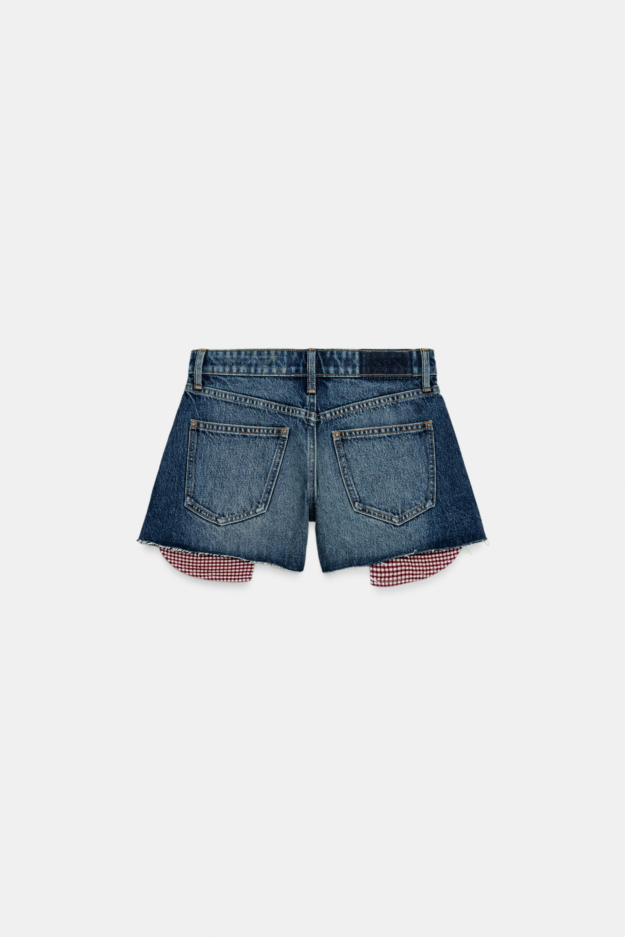 Z1975 FRAYED HEM MOM FIT SHORTS