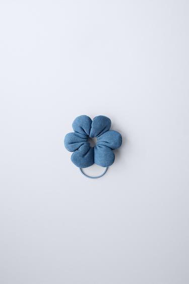 COLETERO FLOR DENIM - Azul de Zara