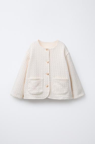 KNIT CARDIGAN - Ecru by Zara