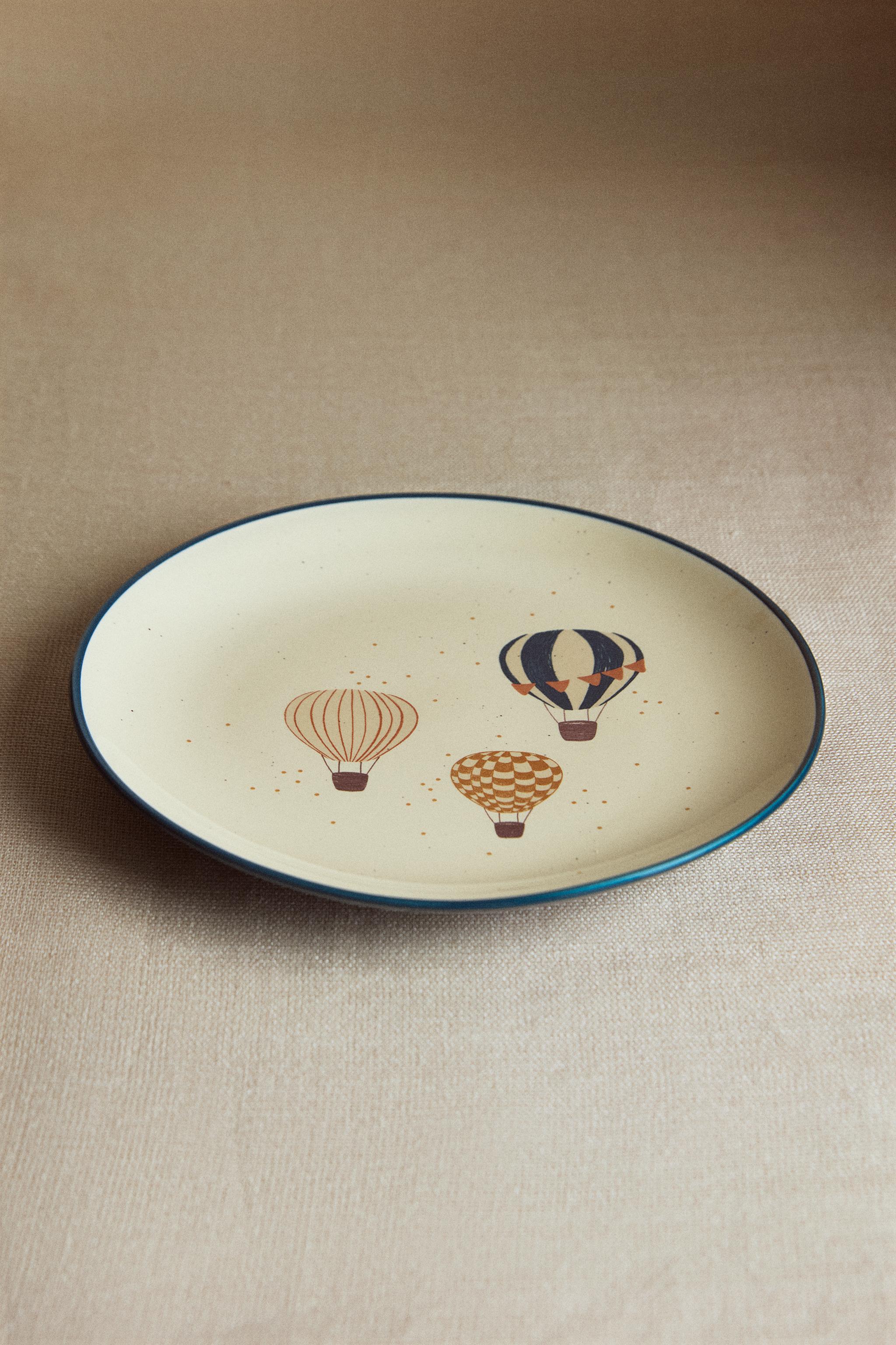 CHILDREN'S CERAMIC BALLOON PLATE