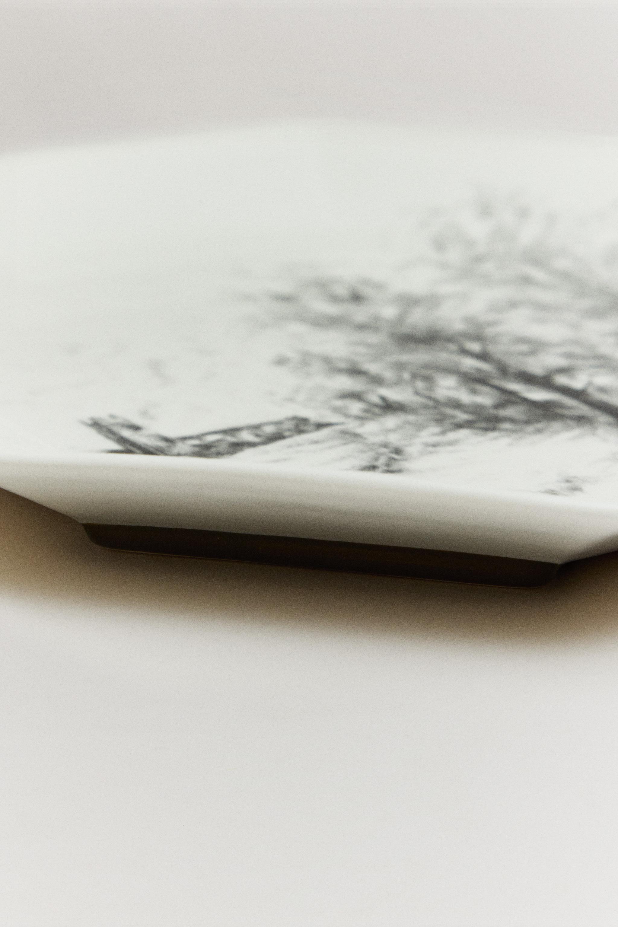 THE SKY OCTAGONAL FLAT PLATE