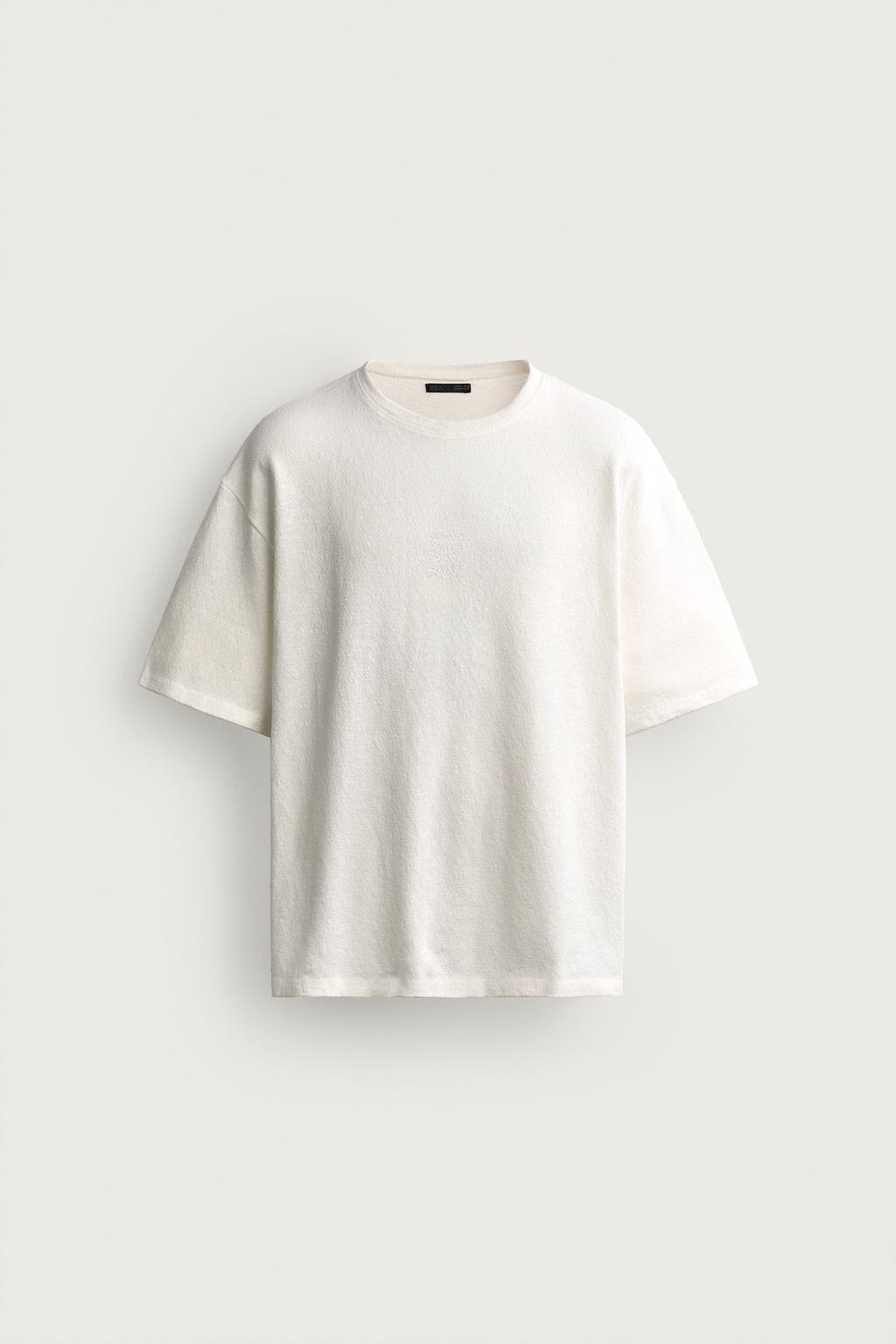WASHED PRINTED KNIT T-SHIRT