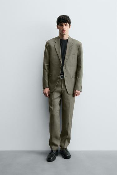 TRAJE 100% LINO - BLANCO de Zara - Imagen 0