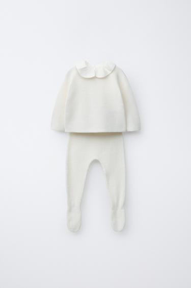 Zara TOTAL KNIT SWEATER AND LEGGINGS LOOK -  - Image 0