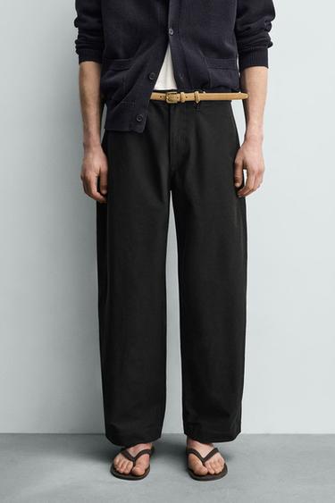 BALLOON FIT TROUSERS - Black by Zara