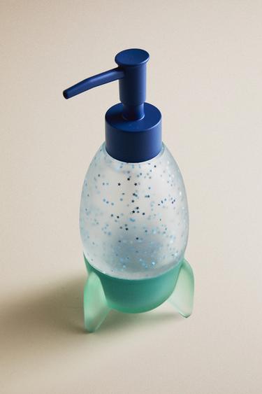 Zara KIDS' SPACESHIP SOAP DISPENSER - Blue