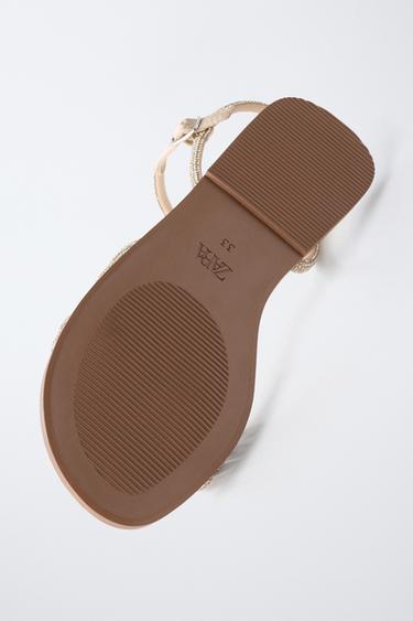 SHINY SANDALS - Gold by Zara - Image 6