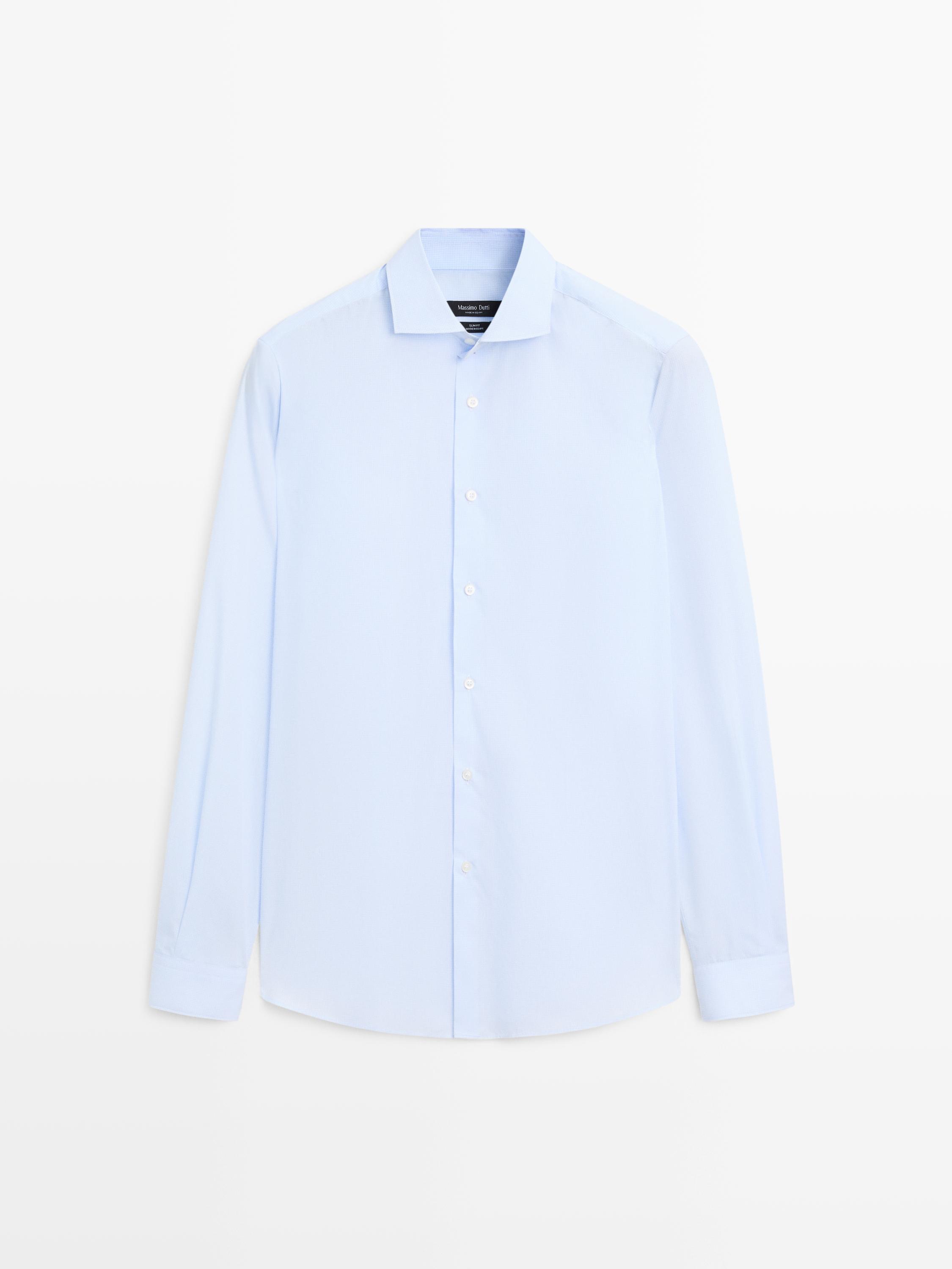 Slim fit 100% cotton shirt