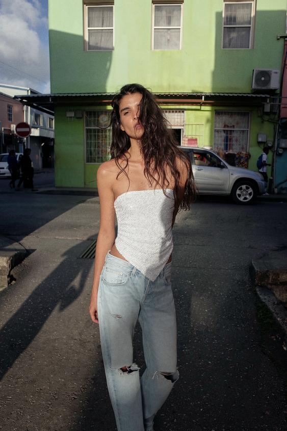 SEQUIN BANDEAU TOP from Zara - $49.90